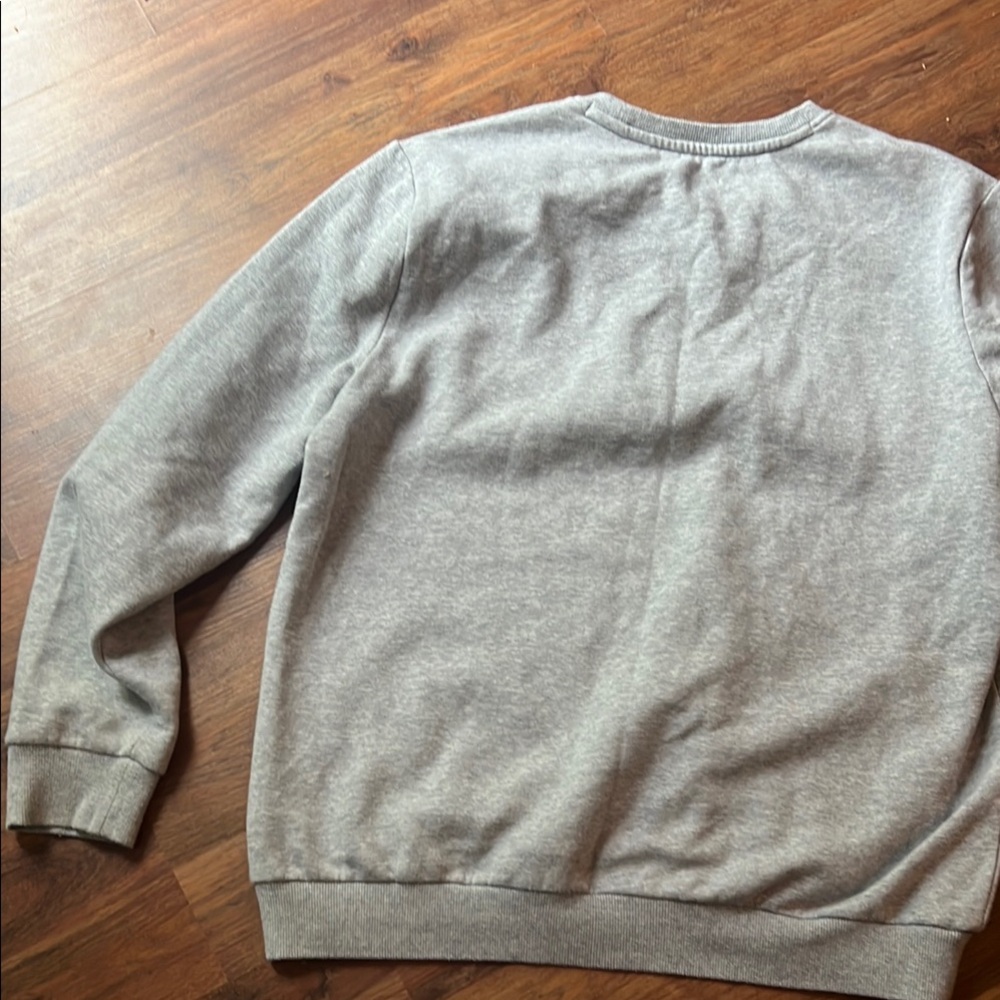 Calvin Klein Gray Embroidered Crewneck Sweatshirt - Picture 6 of 11